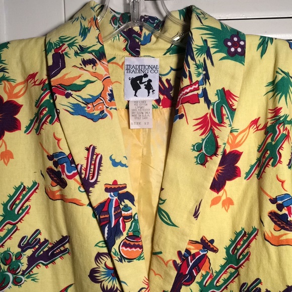 Blazer 12, Southwest Linen/Cotton travel jacket👏 - Picture 6 of 6